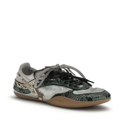 MAYFEYR - Miu Miu - Python Print Sneakers - 5E428EFB0053ZL4