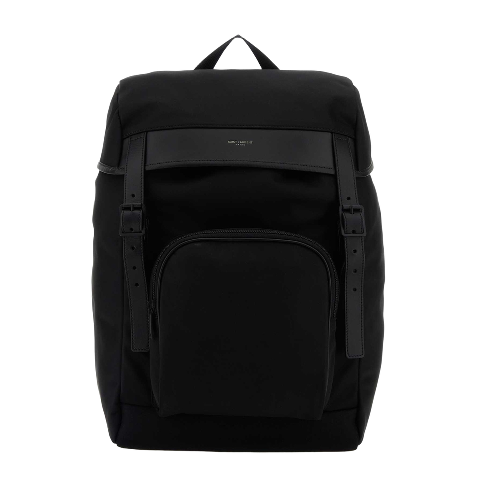 City Backpack in Nylon Canvas and Leather