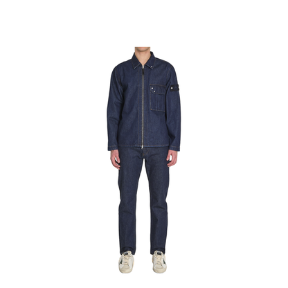 Zip Denim Overshirt