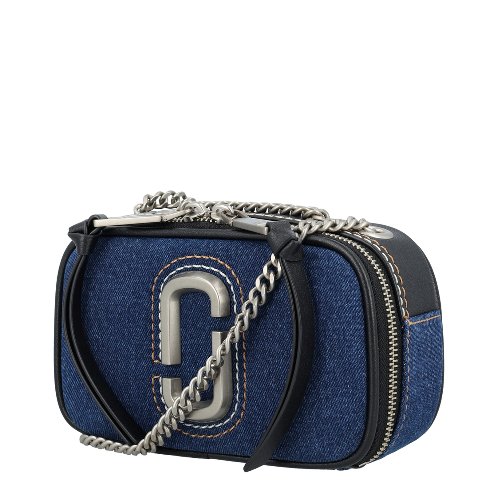 Denim Chain Snapshot Bag