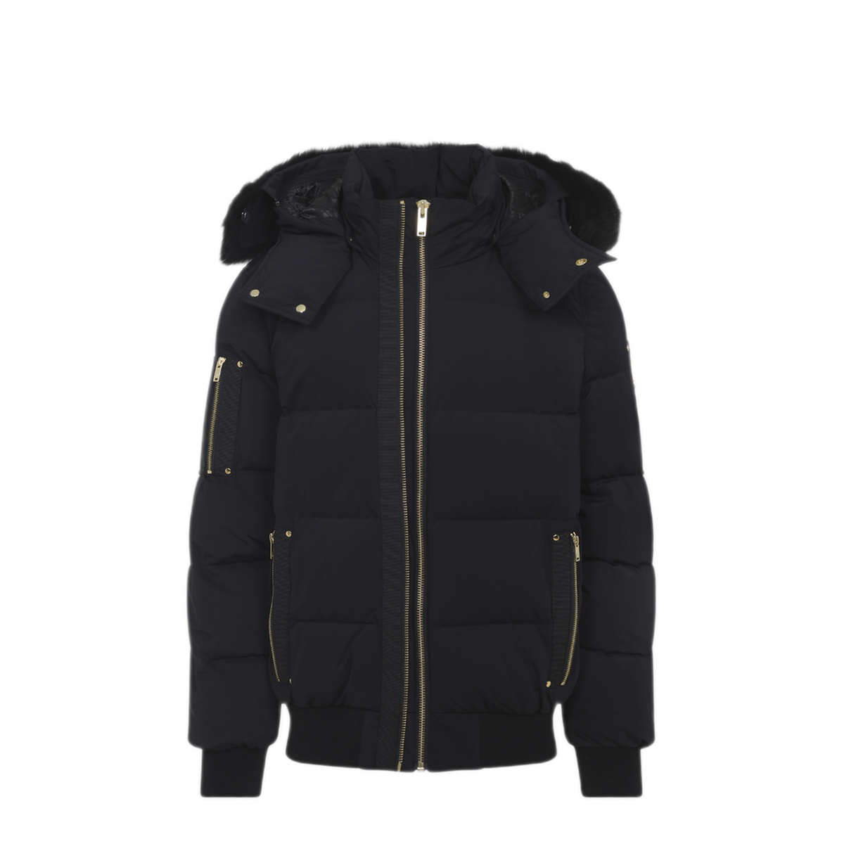 MAYFEYR - Moose Knuckles - Black Stagg Bomber Jacket - M35MB021GS305