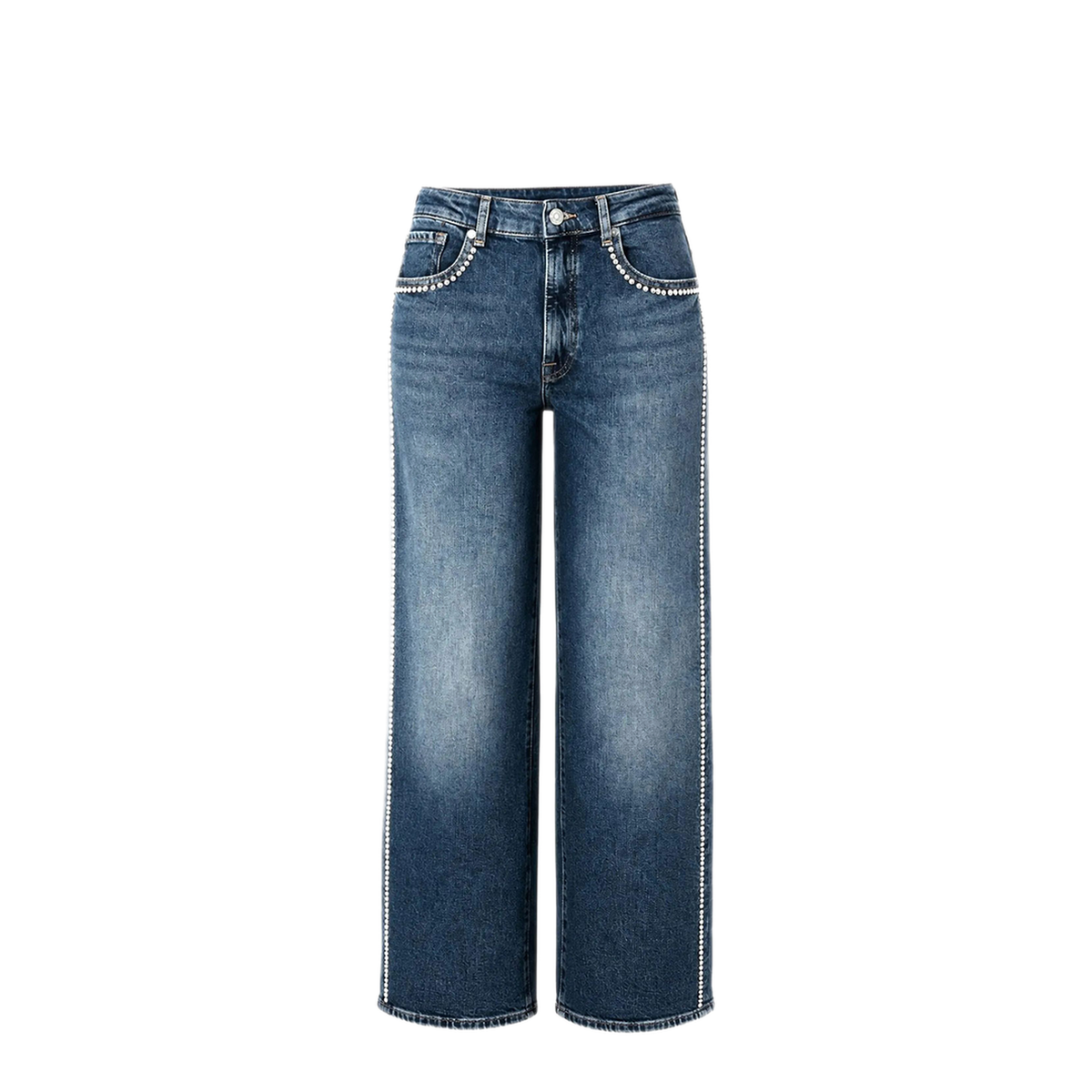 MAYFEYR - 7 For All Mankind - Stovepipe Straight Avenue Jeans With Side Studs - 7U4N0K853S9