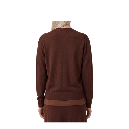 MAYFEYR - Lemaire - Acajou Relaxed Twisted Cardigan - PO0052LK1063RE401