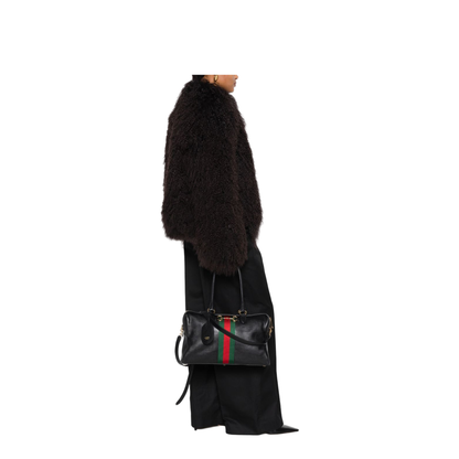 MAYFEYR - Gucci - Borsetto Large Boston Bag In Black Leather - 866734AAGIQ1053