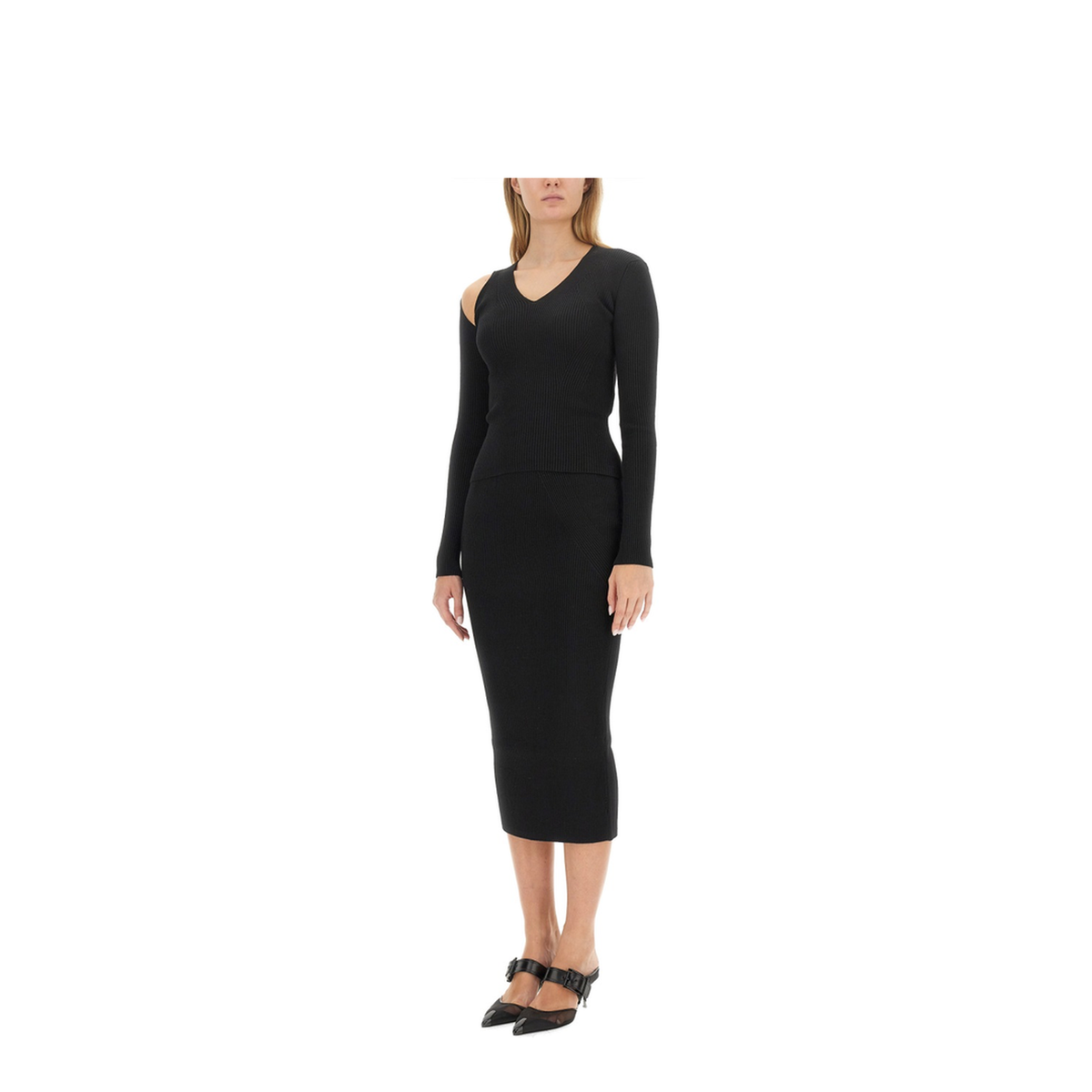Black Wool Blend Sweater