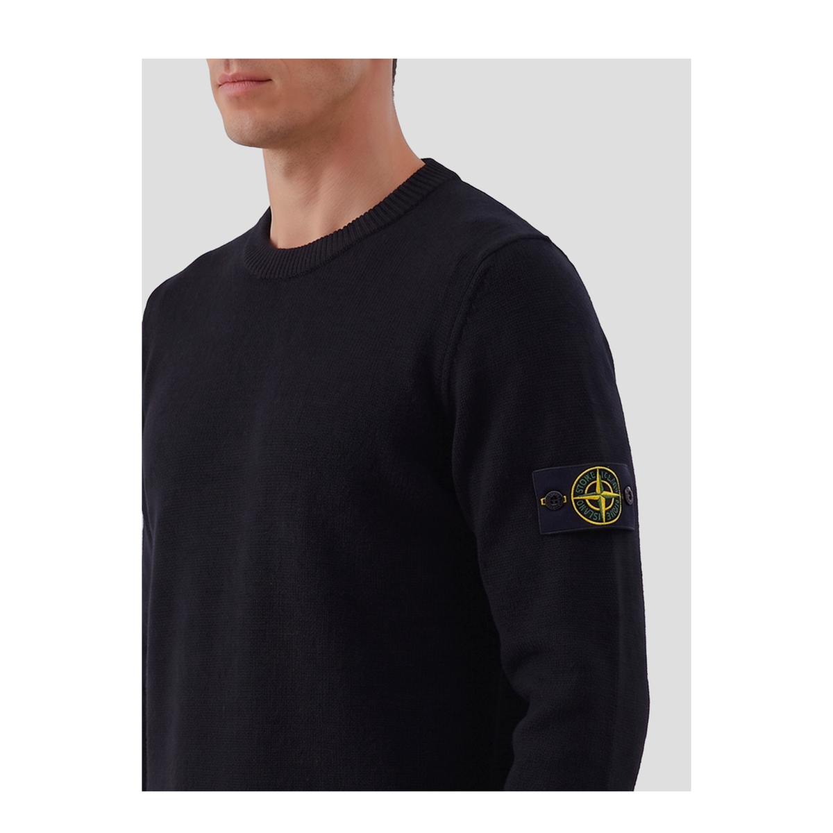 MAYFEYR - Stone Island - Black Crewneck Sweater - L2S155100072S00A3V0029