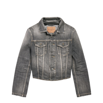 Jacket with Lace in Dark Gray
