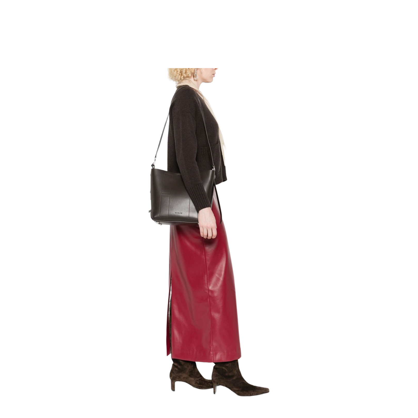 Hocket Small Leather Hobo Bag
