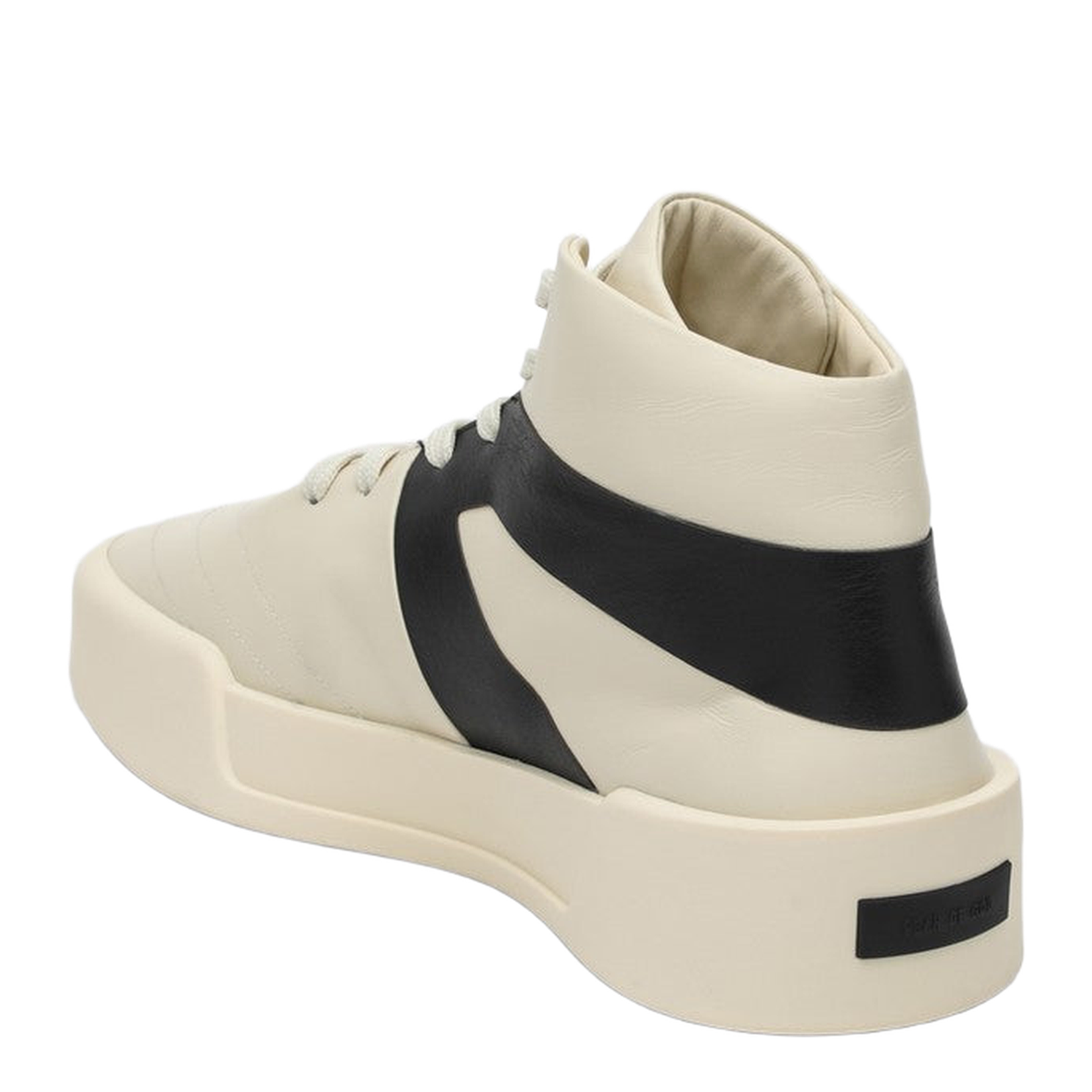 Cream/Black Basketball Sneaker