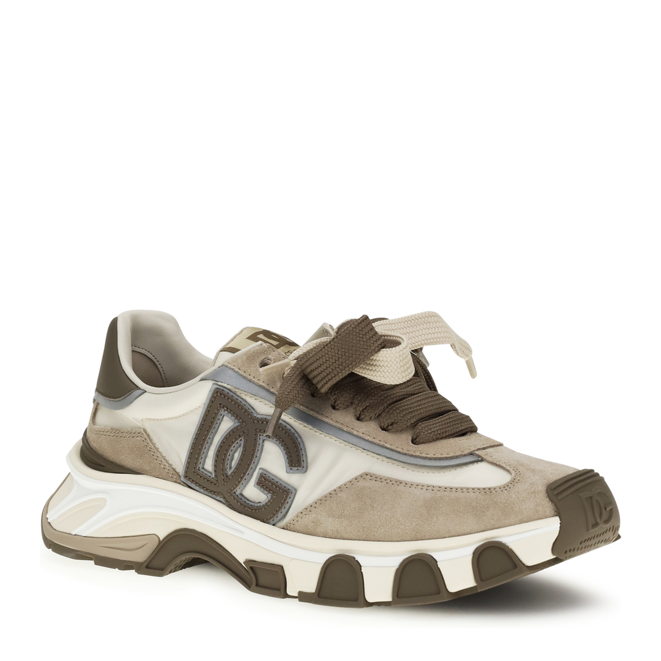 MAYFEYR - Dolce & Gabbana - Leather And Mesh Sneakers - CS2403A0205