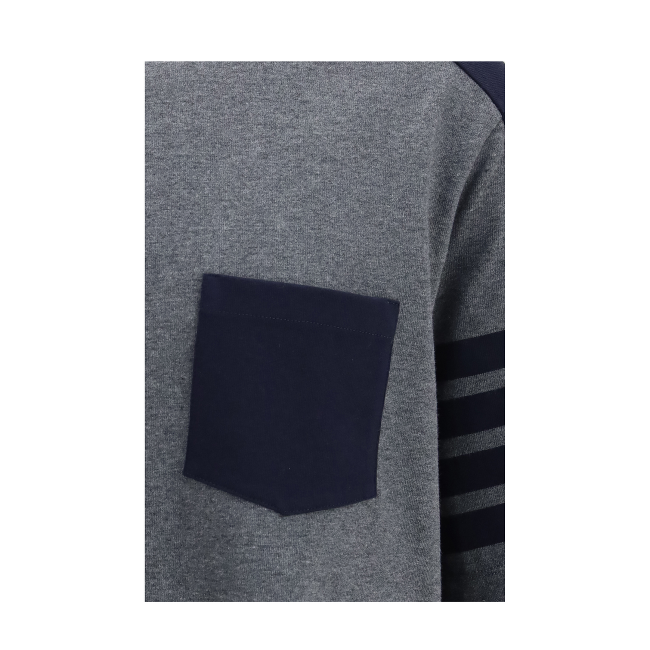 MAYFEYR - Thom Browne - Colorblock T Shirt With 4 Bar Detail - MJS312AJ0320