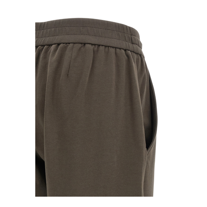 Cotton Drawstring Trousers - Brown