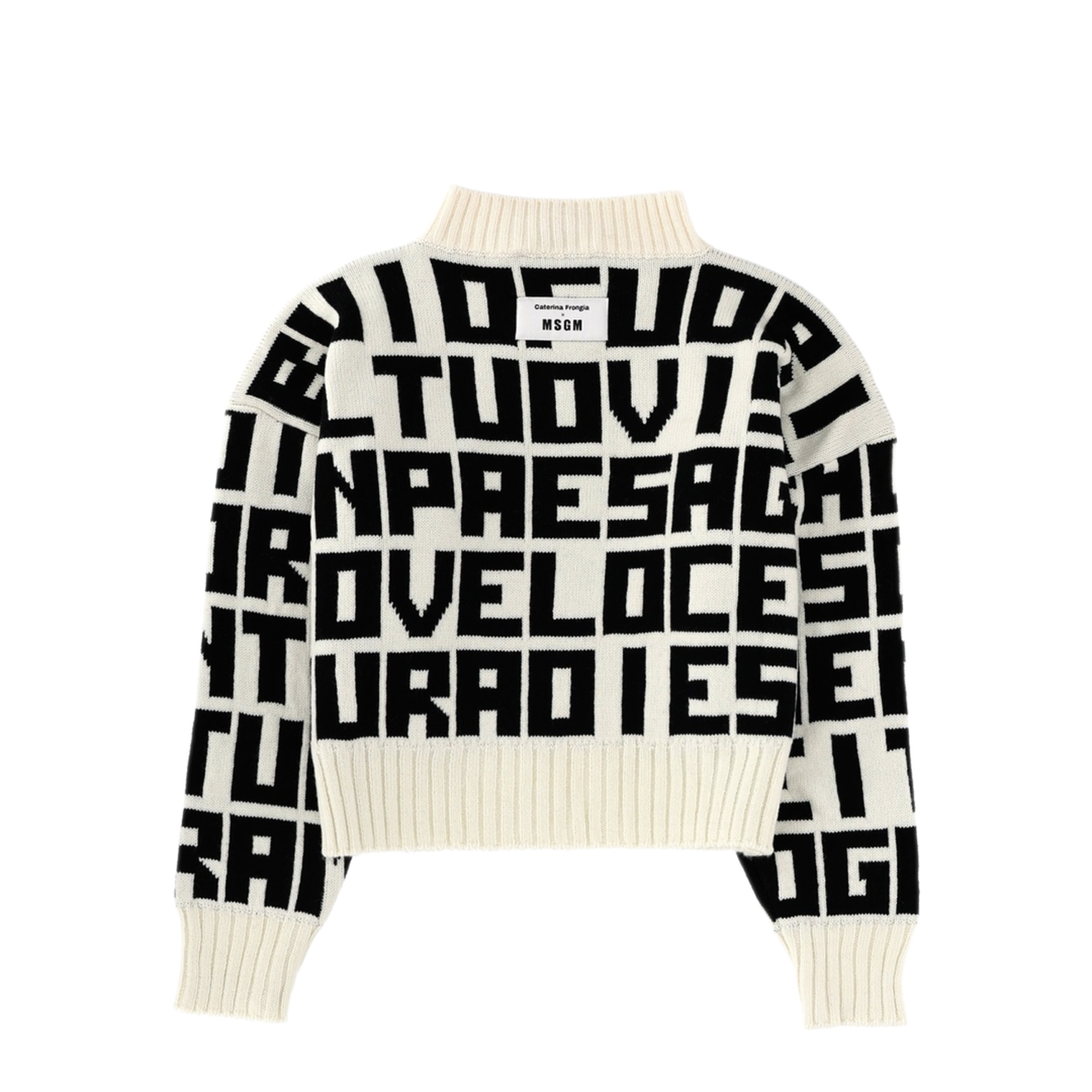MAYFEYR - MSGM - X Caterina Frongia Lettered Sweater - 3942MDM19925798902A
