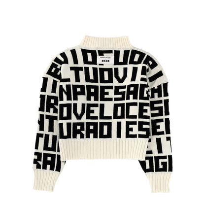 MAYFEYR - MSGM - X Caterina Frongia Lettered Sweater - 3942MDM19925798902A