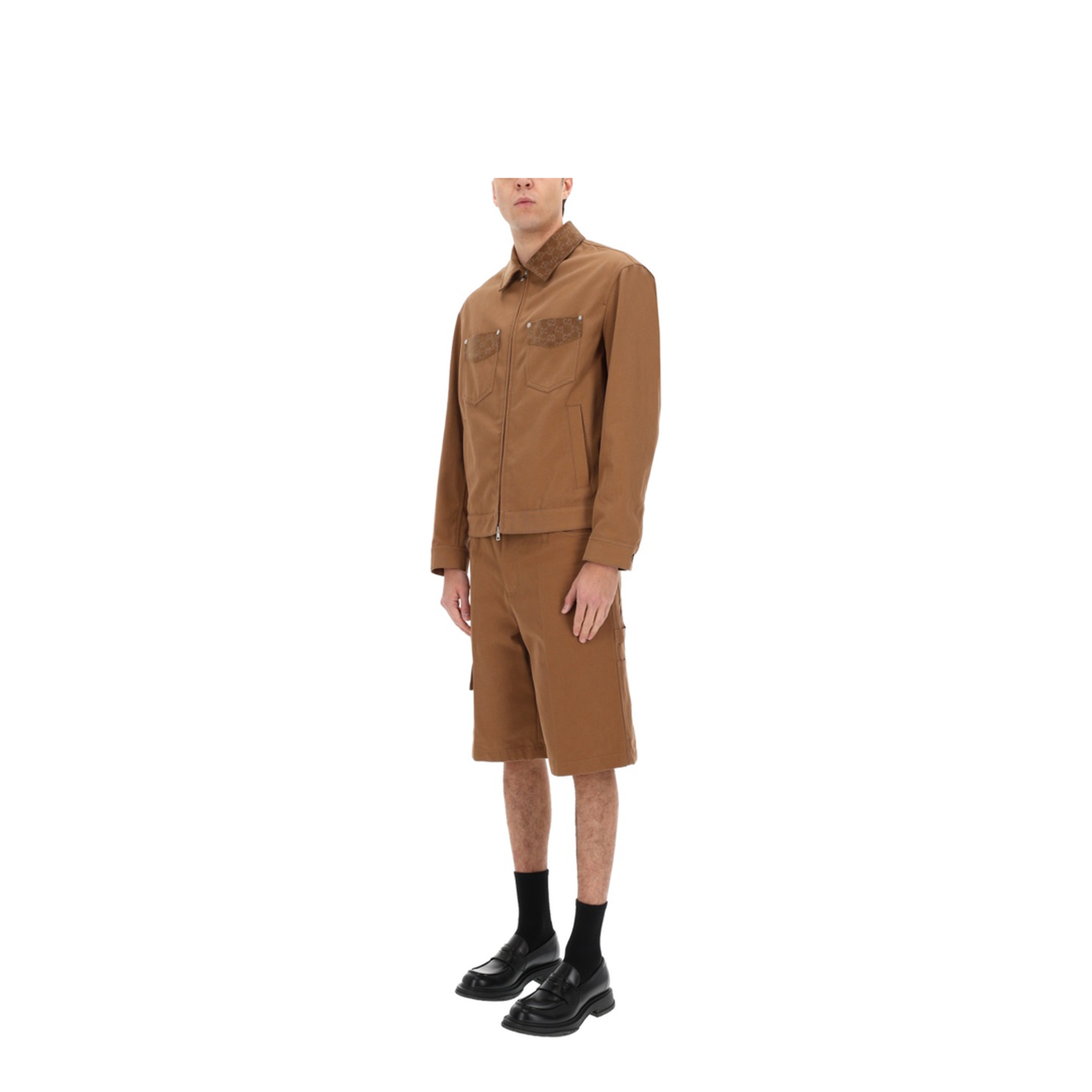Jacket with Zipper and Collar