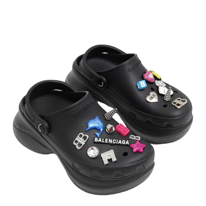 Mule Crocs Jibbitz in Black