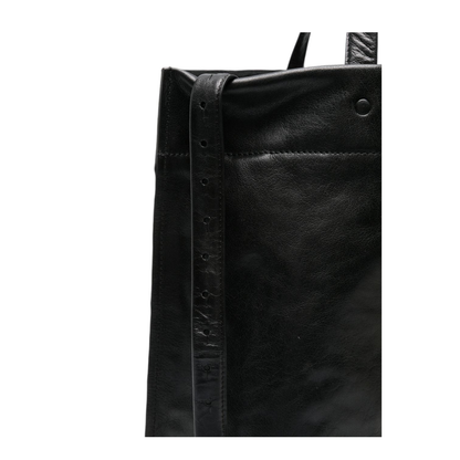 MAYFEYR - LIHANN GEORGE - Black Leather Tote Bag - JANI8000900