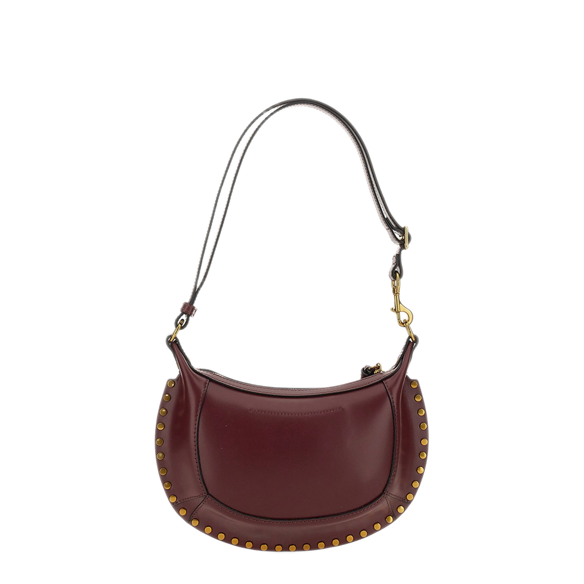 Oskan Moon Calfskin Shoulder Bag - Burgundy