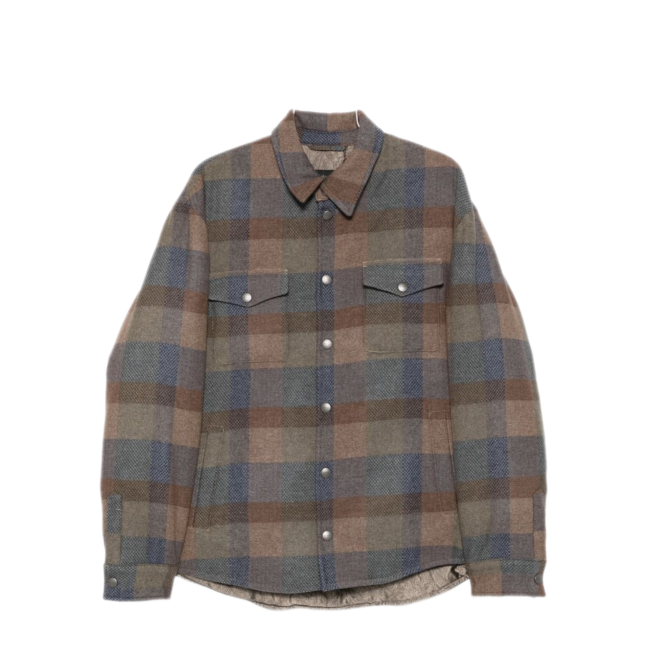 MAYFEYR - Etro - Brown Check Shirt - MRBA010999TQB15S9890