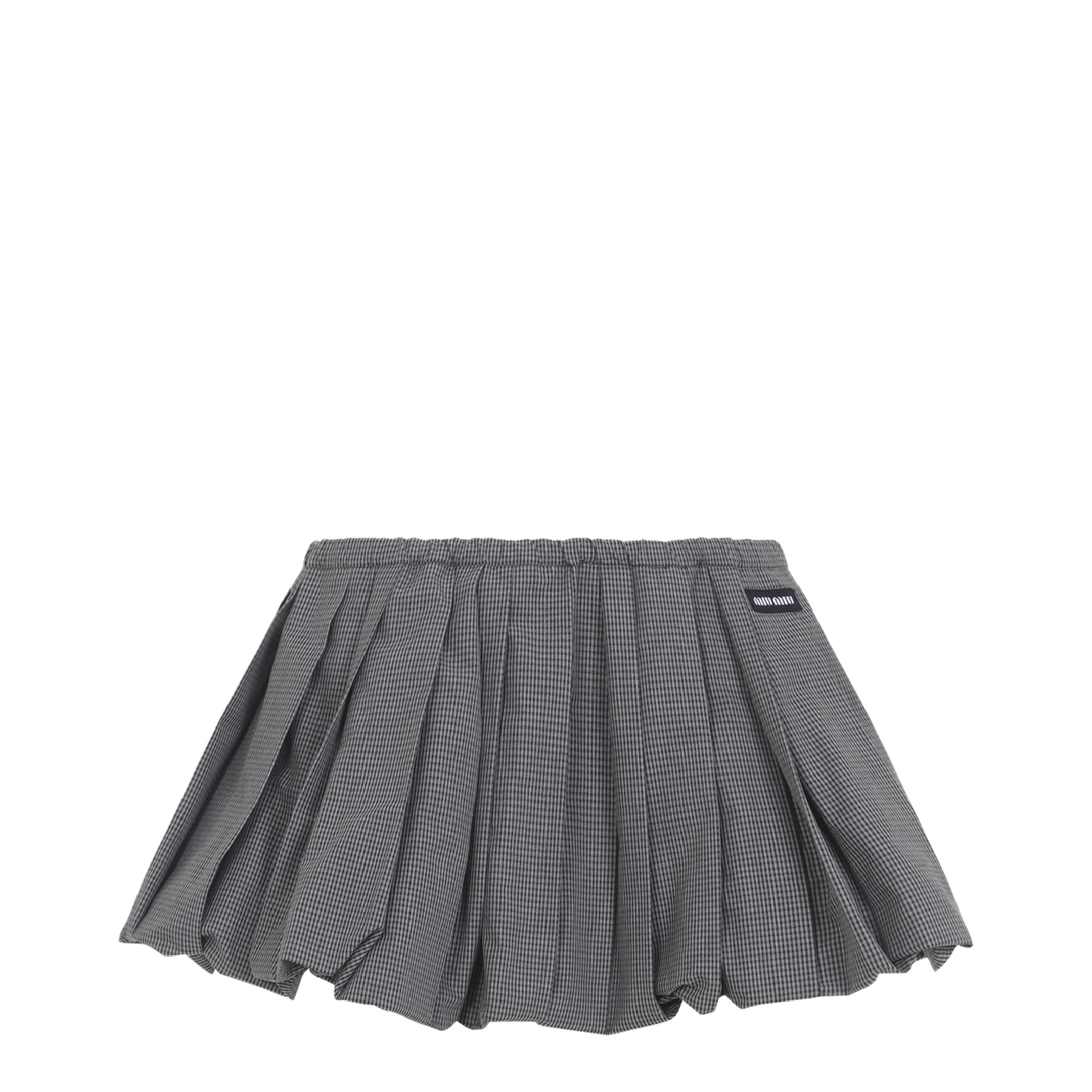 MAYFEYR - Miu Miu - Plissé Check Mini Skirt - MG2723SOOO19OS