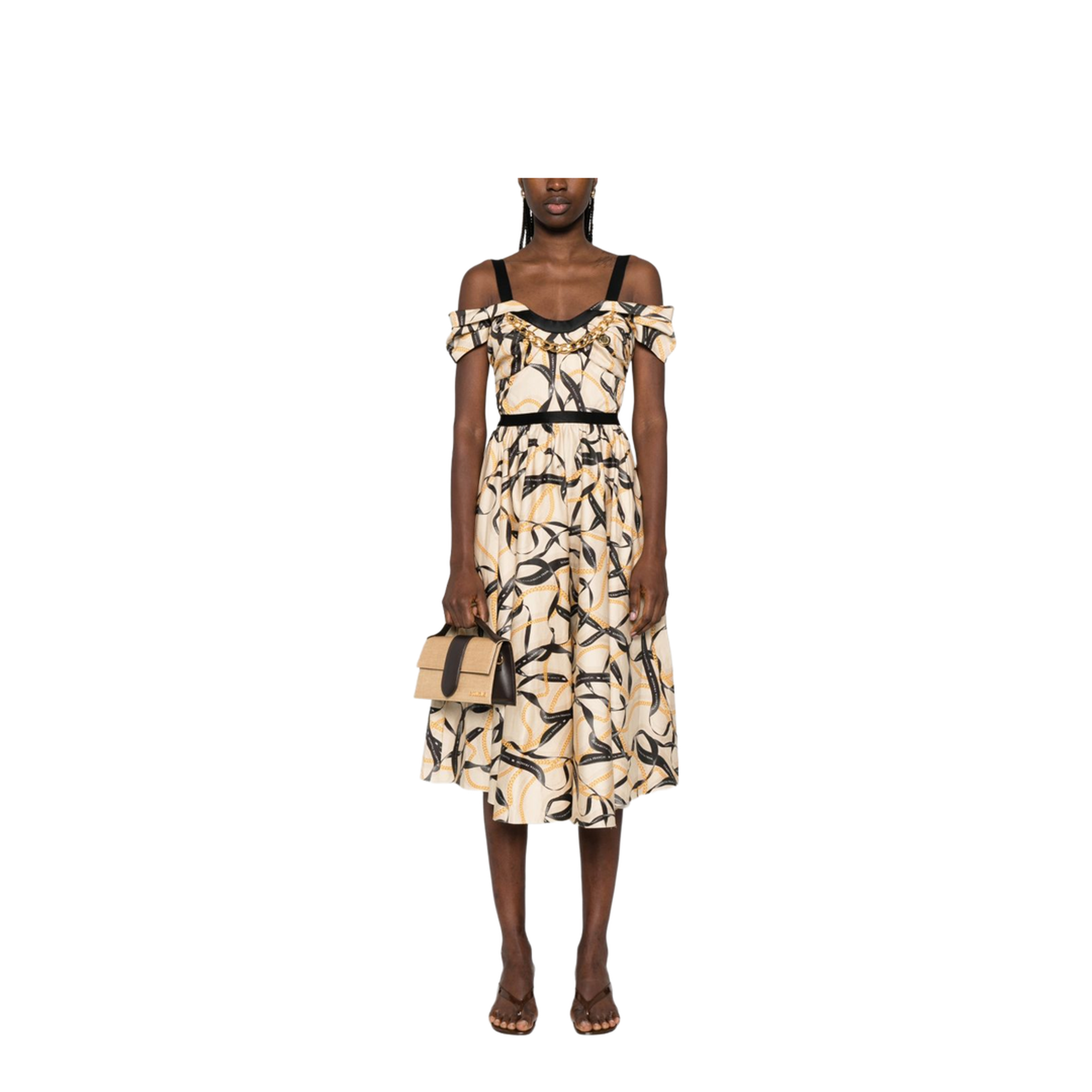 MAYFEYR - Elisabetta Franchi - Dresses Beige - AB91061E2045
