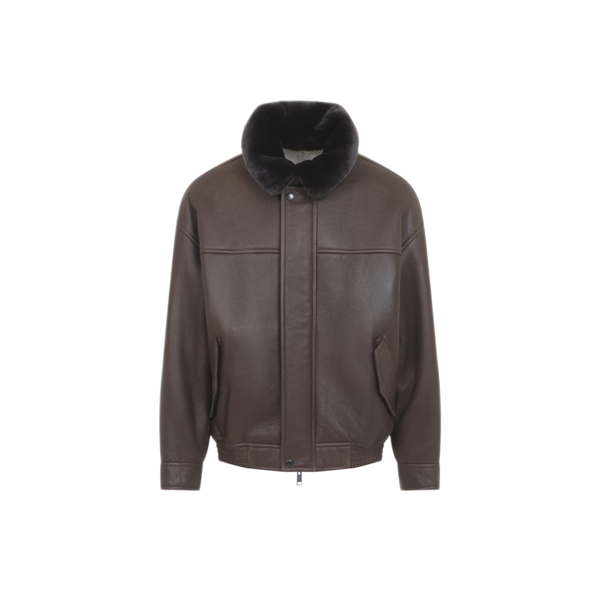 MAYFEYR - Yves Salomon - Choco Ivory Bomber Jacket - 27WHV61070MESOB3325