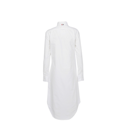 MAYFEYR - Thom Browne - Classic Long Sleeve Button Down Point Collar Shirt Dress In Oxford W/ Gg Loop - FDS001A06177100