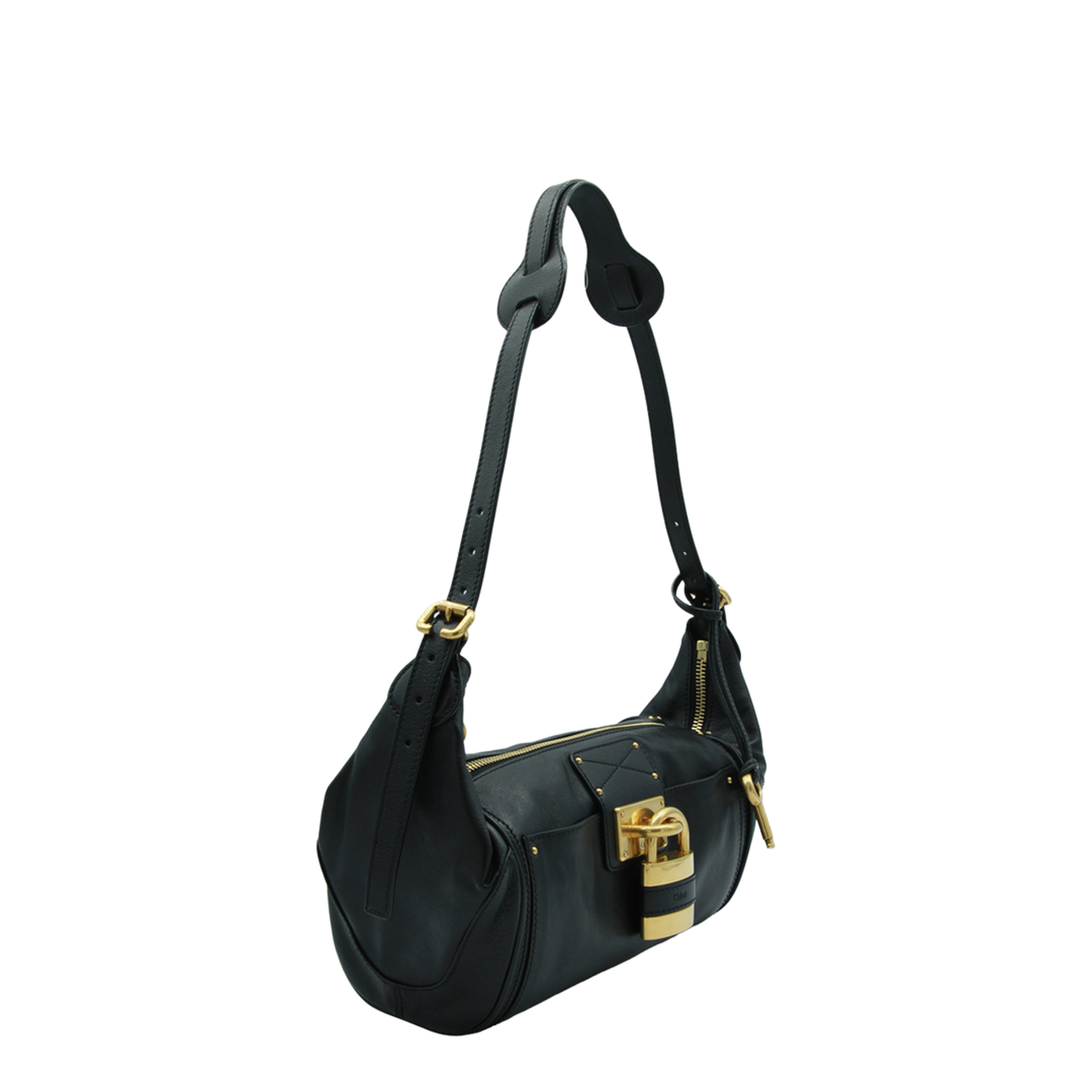 Paddington Grained Buffalo Leather Crossbody - Black