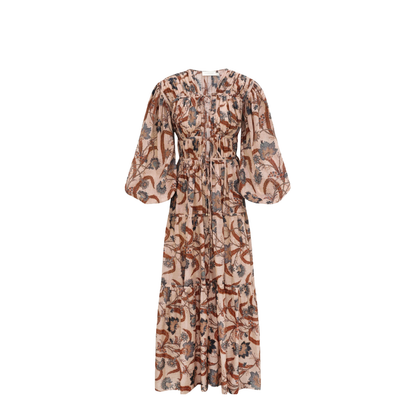 Ascension Tie Billow Maxi Dress