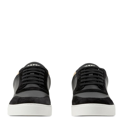 Check and Leather Sneaker