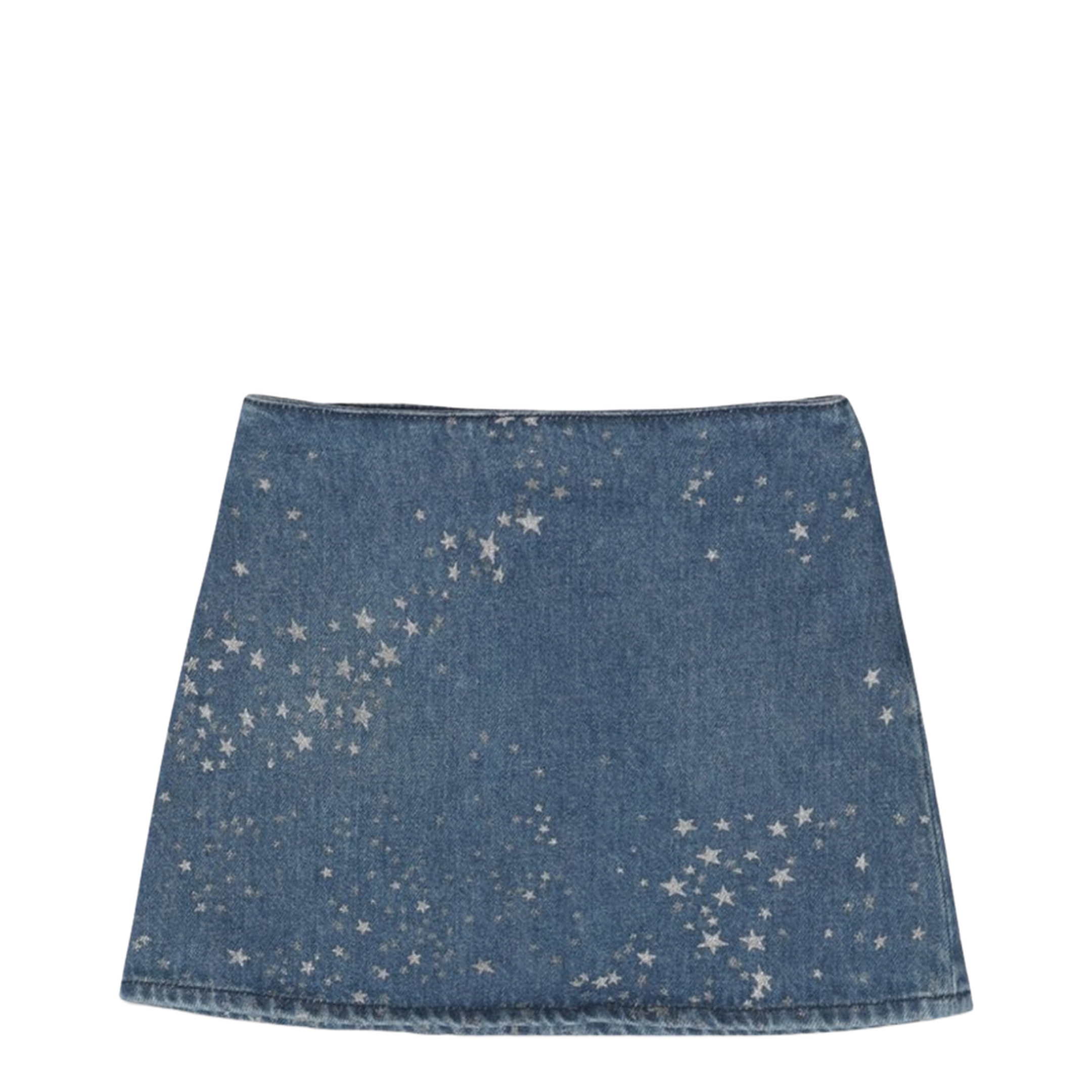 Glitter Denim Skirt