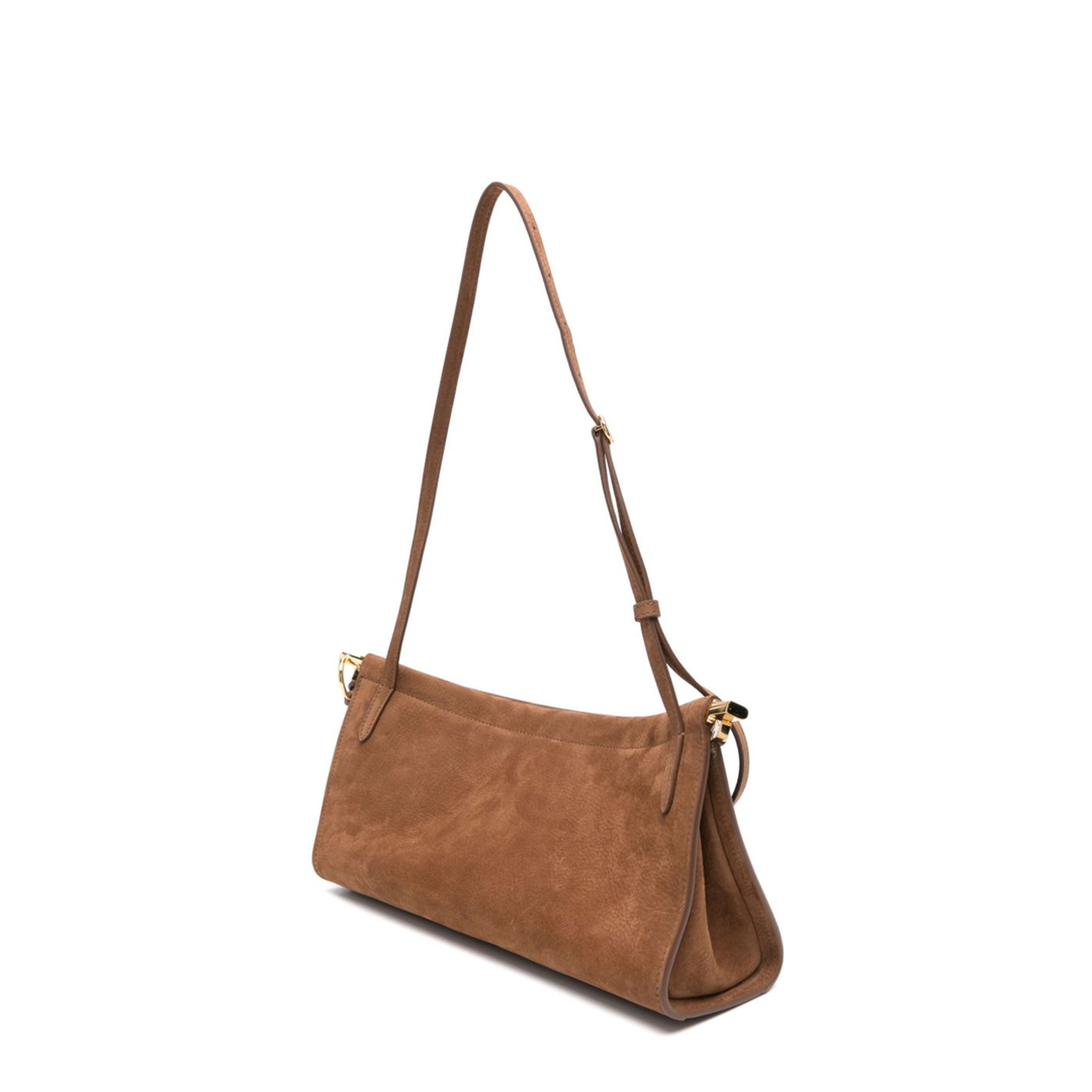 Le Click East West Medium Calfskin Bag - Brown
