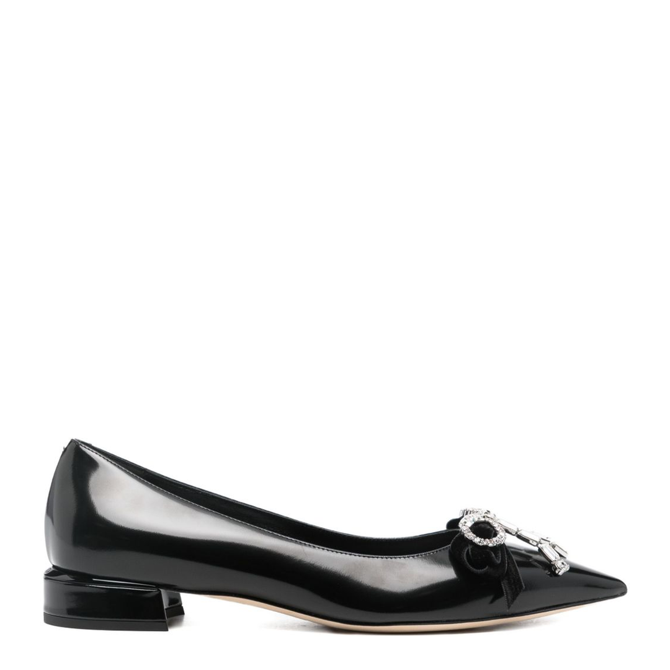 MAYFEYR - Jimmy Choo - Flat Shoes Black - AURIAFLATBSVBLACKCRYSTAL
