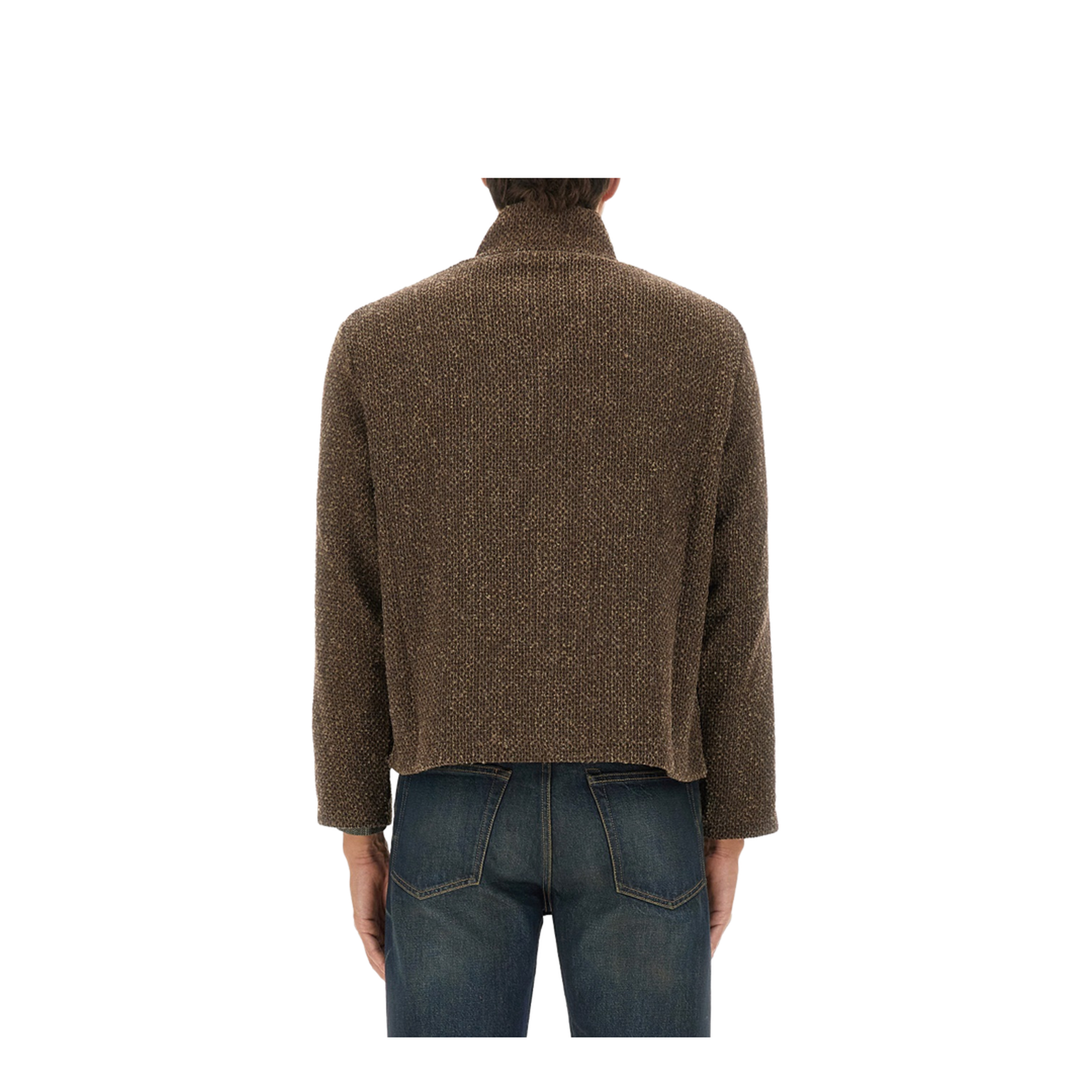 Shrunken Zipered Sweatshirt