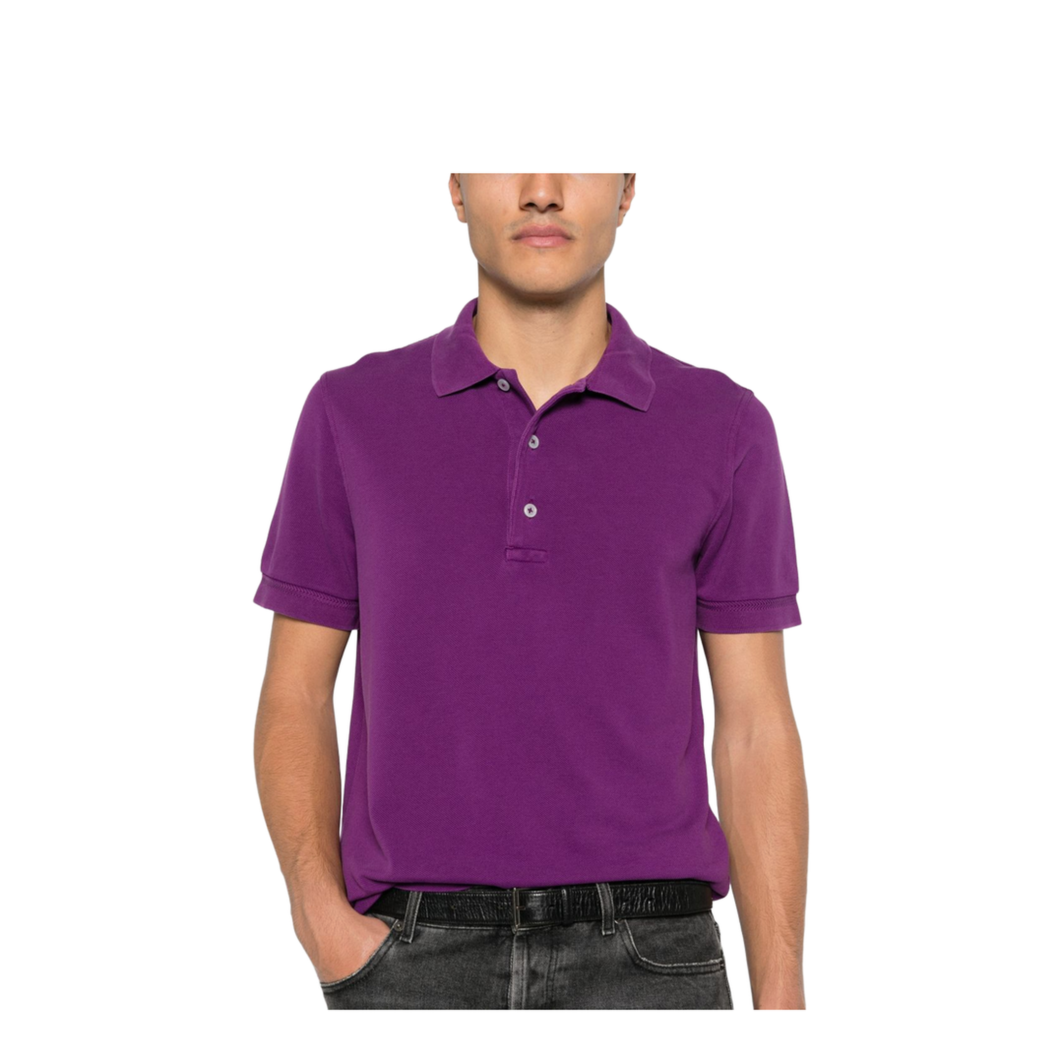Cotton Blend Polo Shirt