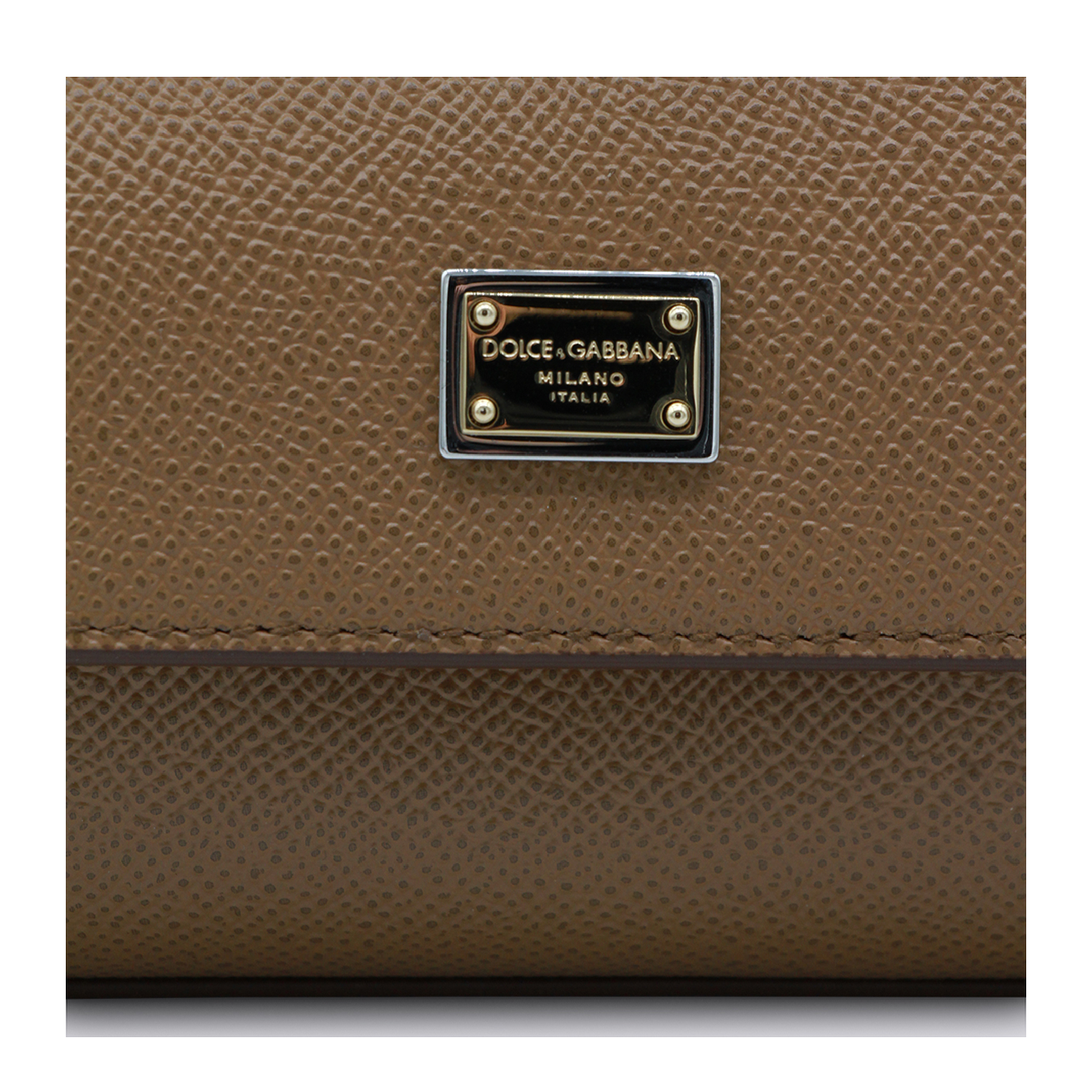 Sicily Mini Calfskin Top Handle Bag - Brown