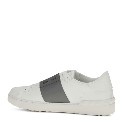 MAYFEYR - Valentino - Open Leather Sneakers With Contrast Band And Stud Details - YS0830BLU