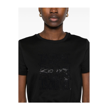 Logo Cotton T-Shirt in Black