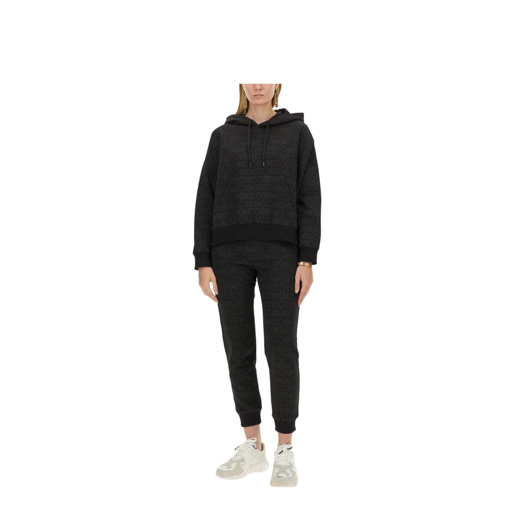 Sweatshirt with All Over Logo