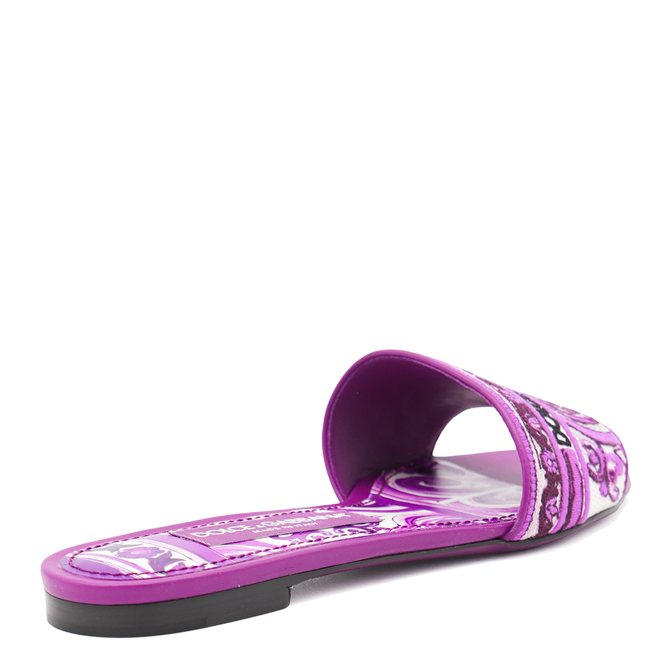 Embroidered Slides in Multicolor