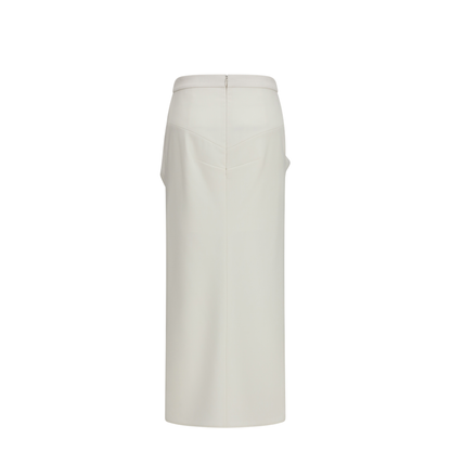 MAYFEYR - Givenchy - Long Draped Wool And Mohair Skirt - BW411U10Q0