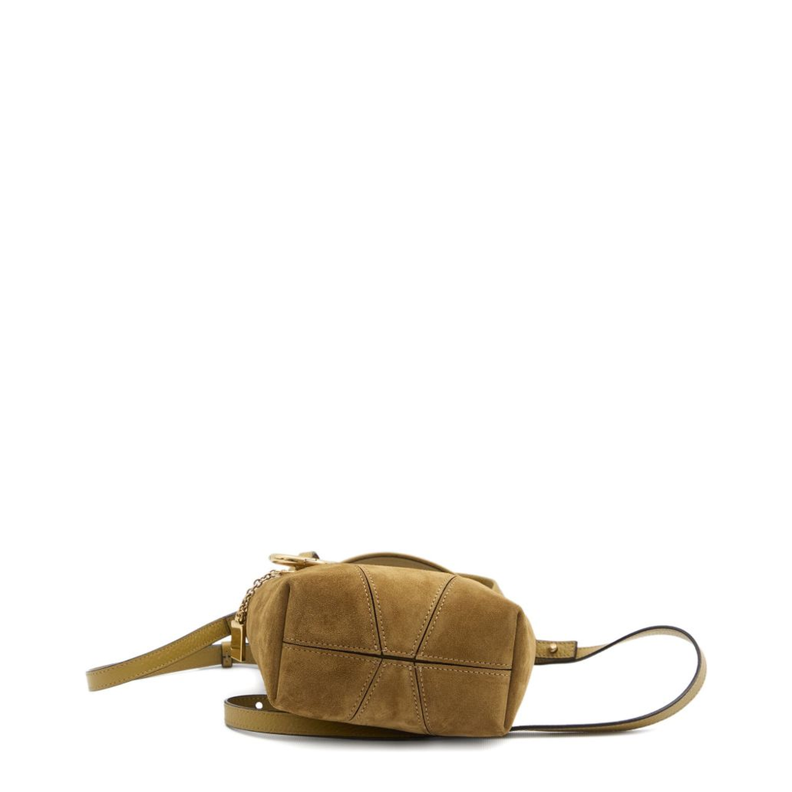 Small Spin Tote Bag in Suede Leather