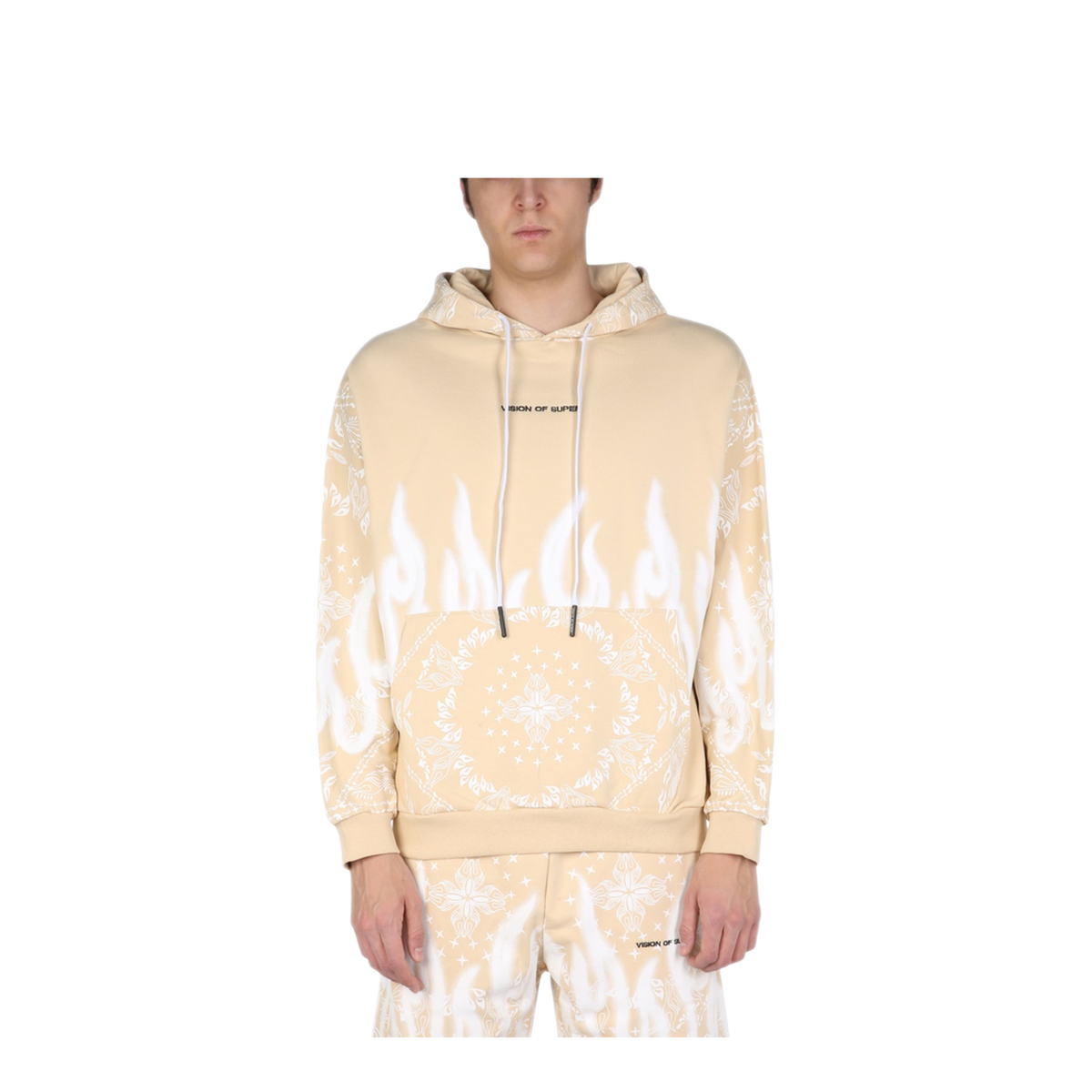 MAYFEYR - VISION OF SUPER - Sweatshirt With Paisley Pattern - VS00026SFCBEIGE