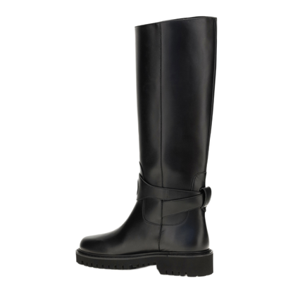 MAYFEYR - Valentino - Vlogo Signature Calfskin High Boots - 9W2S0QA3VQK0NO