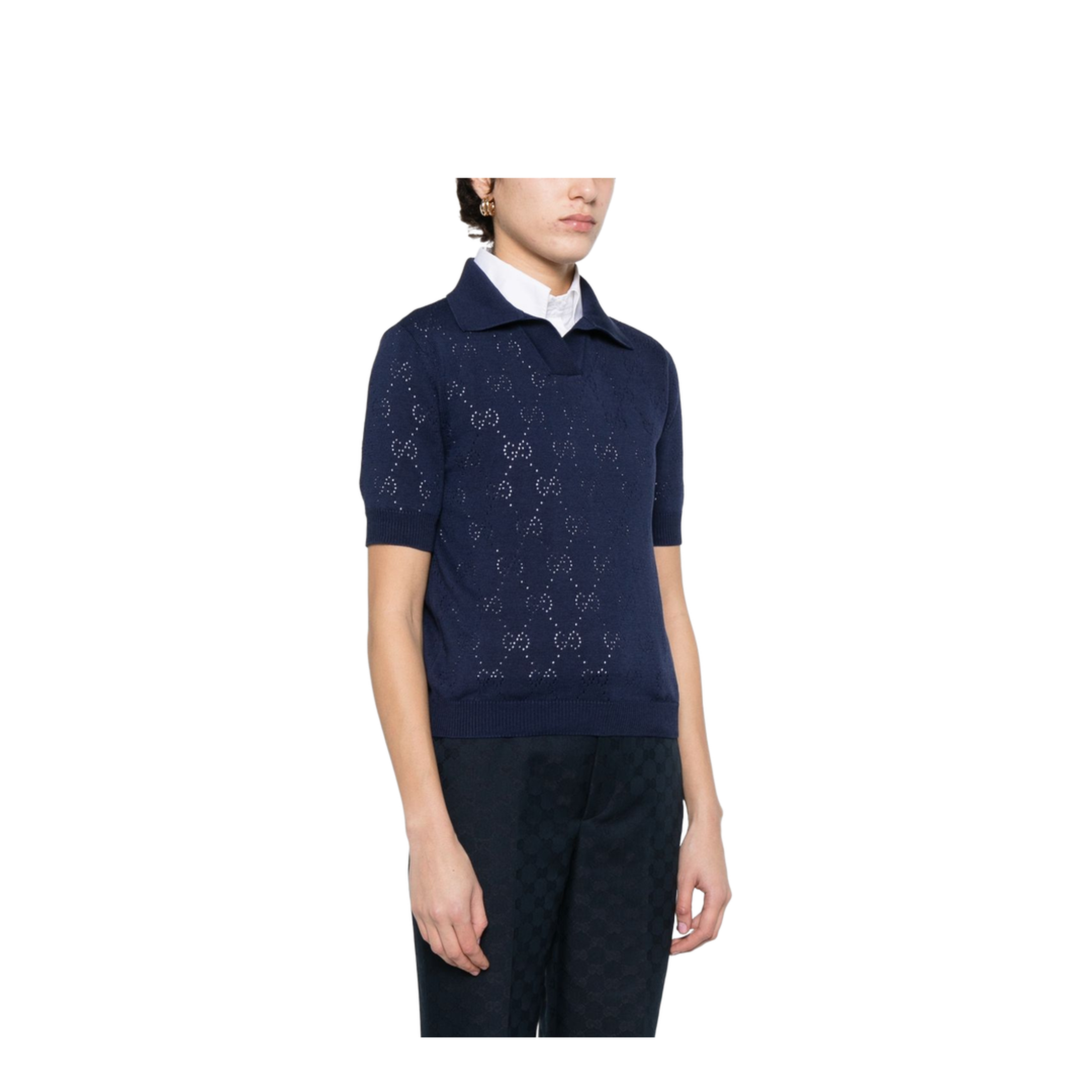 Silk and Cotton Polo Shirt