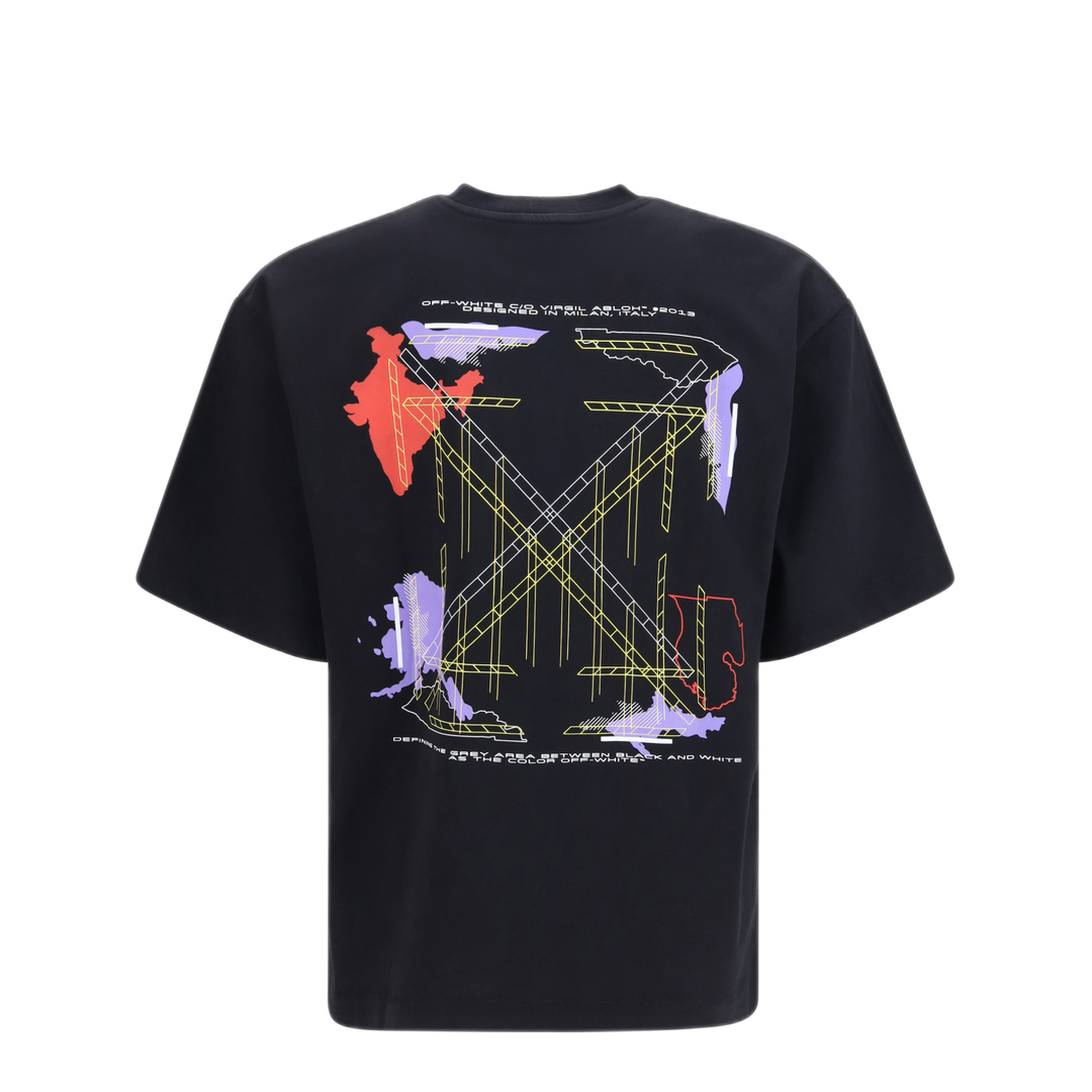 MAYFEYR - Off-White - Archigeography Arrow Skate T-Shirt - OMAA120F26JER00800