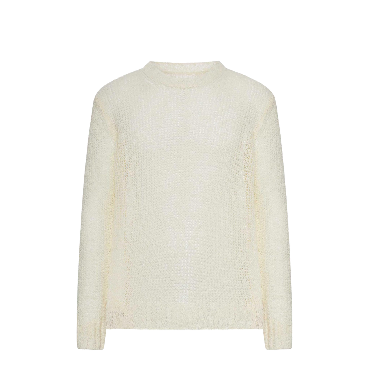 Perforated Crew Neck Sweater