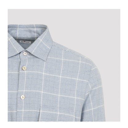 MAYFEYR - Kiton - Flanel Shirt - UCRRLH0985701002AZZURRO