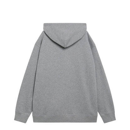 MAYFEYR - Valentino - Mélange Gray Hoodie With Vlogo Embroidery - 9V3MF30KBMN080