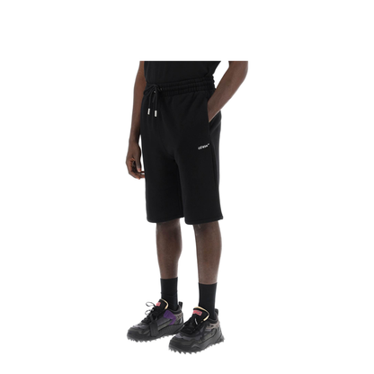 Sporty Bermuda Shorts with Embroidered Arrow